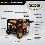 GENERADOR BENCINERO 8 KW SGG9500EH - Imagen 7